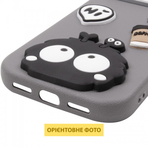 Чохол TPU Leather Toys для Apple iPhone 17 Pro Max (6.9") Monster / Grey