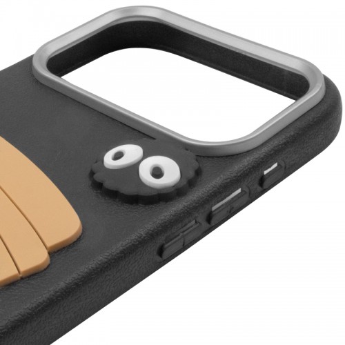 Чехол TPU Leather Toys для Apple iPhone 17 Pro Max (6.9") Кофейный / Черный