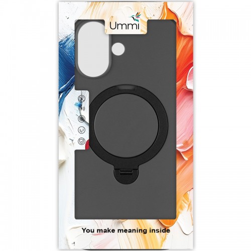 Чохол Ummi Colorful with MagSafe HQ Ring для Apple iPhone 17 (6.3") Black