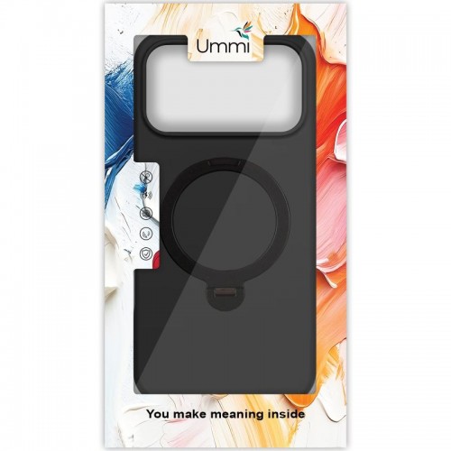 Чохол Ummi Colorful with MagSafe HQ Ring для Apple iPhone 17 Pro Max (6.9") Black