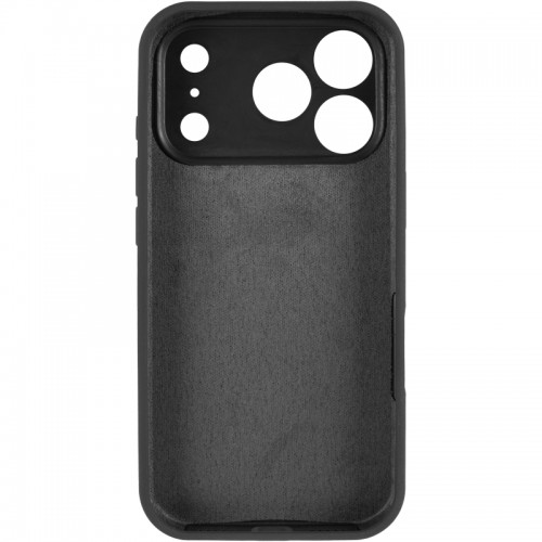 Чехол Silicone Case Full Camera Protective (AA) NO LOGO для Apple iPhone 17 Pro Max (6.9") Черный / Black