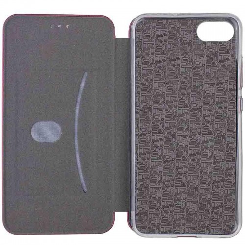 Кожаный чехол-книжка Classy для Apple iPhone 7 / 8 / SE (2020) (4.7") Бордовый