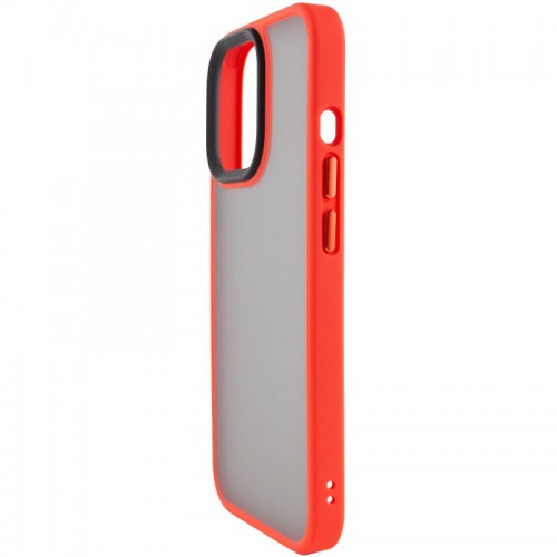 TPU+PC чехол Metal Buttons для Apple iPhone 13 Pro (6.1") Красный / Red