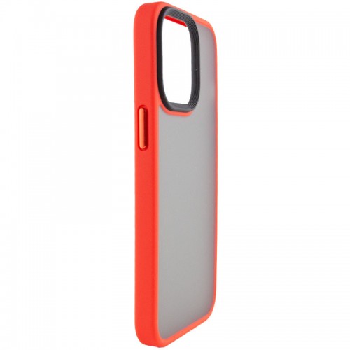 TPU+PC чехол Metal Buttons для Apple iPhone 13 Pro (6.1") Красный / Red