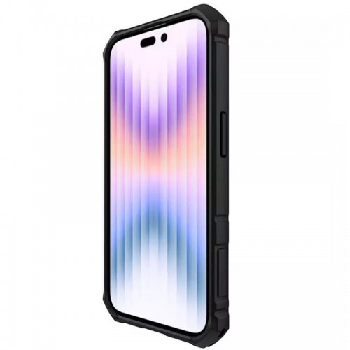 TPU+PC чехол Nillkin CamShield Armor Pro без логотипа (шторка на камеру) для Apple iPhone 14 Pro Max Зелёный