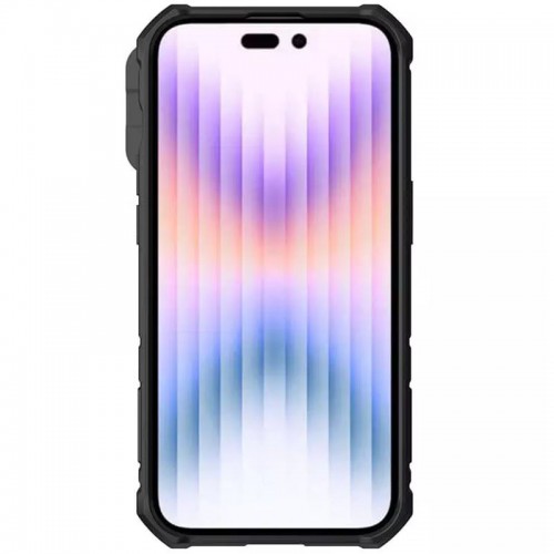 TPU+PC чехол Nillkin CamShield Armor Pro без логотипа (шторка на камеру) для Apple iPhone 14 Pro Max Зелёный