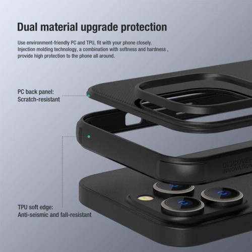 Чехол Nillkin Matte Pro для Apple iPhone 15 Pro Max (6.7") Черный / Black