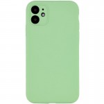 Чохол Silk Full Camera Protective (AA) NO LOGO для Apple iPhone 12 (6.1") М'ятний / Mint