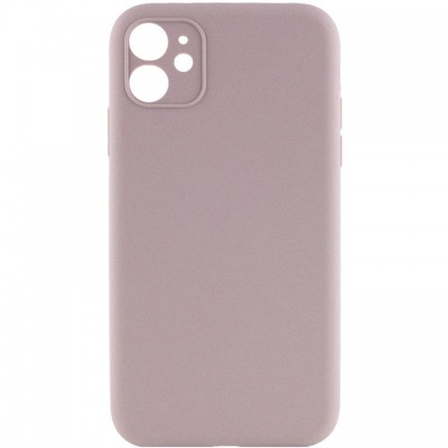 Чохол Silk Full Camera Protective (AA) NO LOGO для Apple iPhone 12 (6.1") Сірий / Lavender
