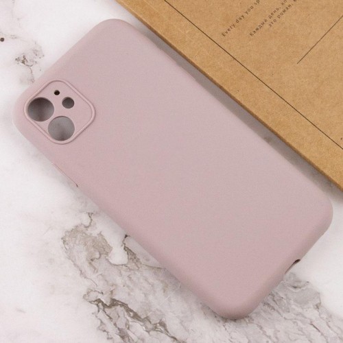 Чохол Silk Full Camera Protective (AA) NO LOGO для Apple iPhone 12 (6.1") Сірий / Lavender