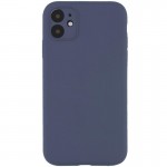 Чохол Silk Full Camera Protective (AA) NO LOGO для Apple iPhone 12 (6.1") Сірий / Lavender Gray
