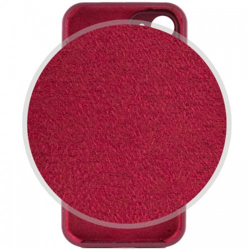 Чохол Silk Full Camera Protective (AA) NO LOGO для Apple iPhone 12 (6.1") Бордовий / Plum