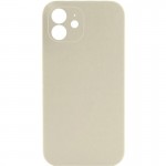 Чехол Silk Full Camera Protective (AA) БЕЗ ЛОГОТИПА для Apple iPhone 12 (6.1") Бежевый / Antique White
