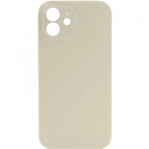 Чехол Silk Full Camera Protective (AA) БЕЗ ЛОГОТИПА для Apple iPhone 12 (6.1") Бежевый / Antique White