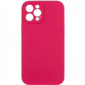 Чохол Silk Full Camera Protective (AA) NO LOGO для Apple iPhone 12 Pro Max (6.7") Червоний / Rose Red
