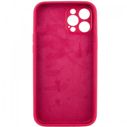 Чохол Silk Full Camera Protective (AA) NO LOGO для Apple iPhone 12 Pro Max (6.7") Червоний / Rose Red