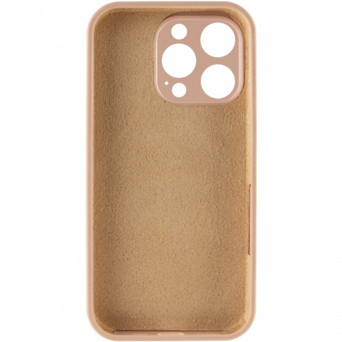 Чехол Silk Full Camera Protective (AA) NO LOGO для Apple iPhone 15 Pro (6.1") Бежевый / Desert Gold