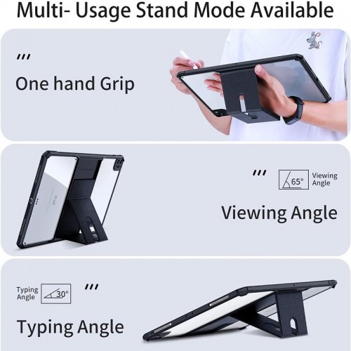 TPU+PC чехол Xundd Stand с усиленными углами для Apple iPad Pro 11" (2020-2022) Черный