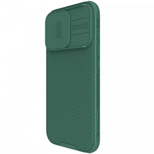 Карбоновая накладка Nillkin CamShield Pro для Apple iPhone 16 Pro Max (6.9") Темно-зеленый