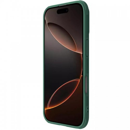 Карбоновая накладка Nillkin CamShield Pro для Apple iPhone 16 Pro Max (6.9") Темно-зеленый