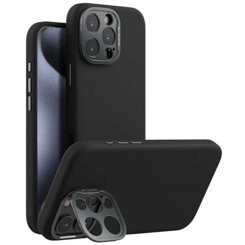 Чохол Silicone Nillkin LensWing Prop Magnetic для Apple iPhone 16 Pro Max (6.9") Чорний / Black