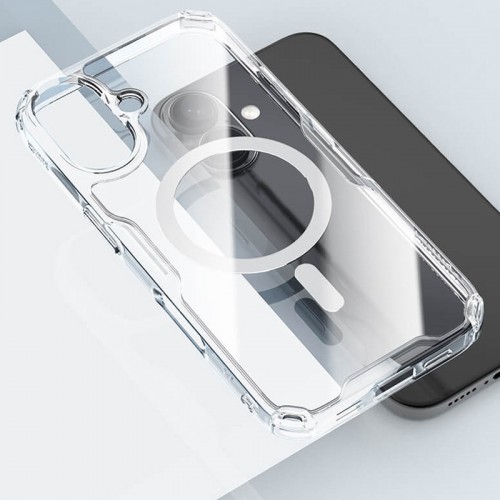 TPU чехол Nillkin Nature Pro Magnetic для Apple iPhone 16 Plus (6.7") Бесцветный (прозрачный)