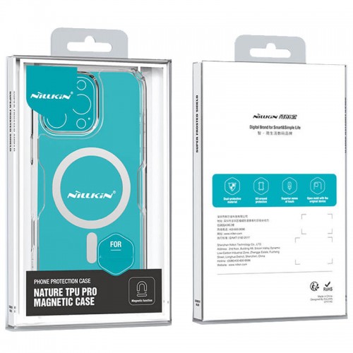 TPU case Nillkin Nature Pro Magnetic for Apple iPhone 16 Pro (6.3") Colorless (transparent)