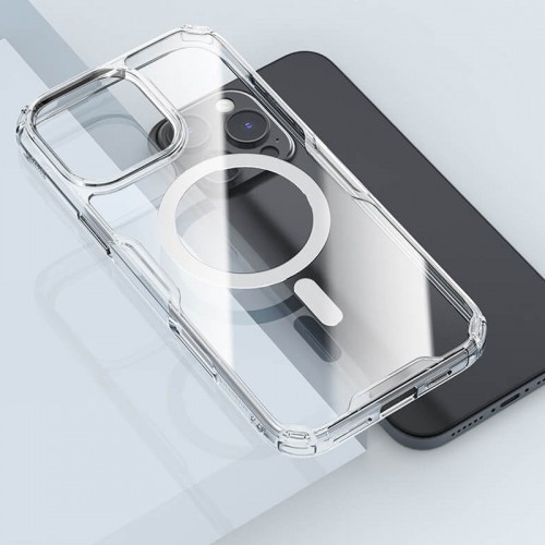 TPU чехол Nillkin Nature Pro Magnetic для Apple iPhone 16 Pro Max (6.9") Бесцветный (прозрачный)