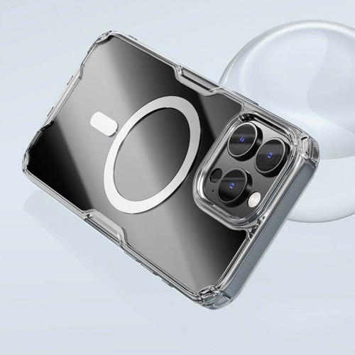 TPU чехол Nillkin Nature Pro Magnetic для Apple iPhone 16 Pro Max (6.9") Бесцветный (прозрачный)