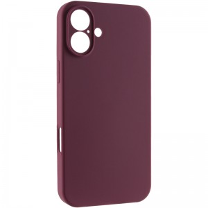 Чохол Silk Full Camera Protective (AA) NO LOGO для Apple iPhone 16 (6.1") Бордовий / Plum