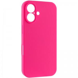 Чохол Silk Full Camera Protective (AA) NO LOGO для Apple iPhone 16 (6.1") Рожевий / Barbie pink