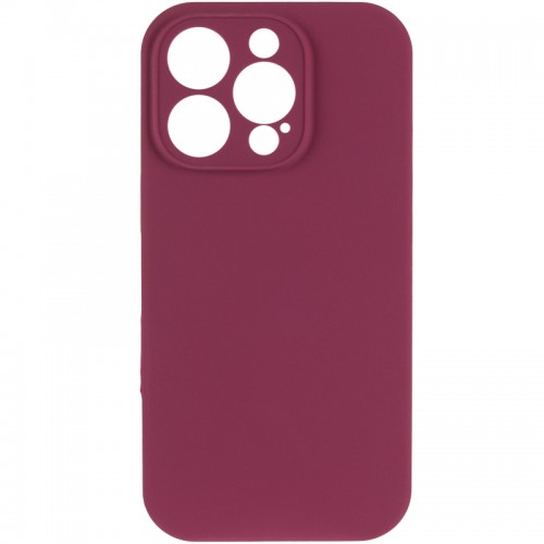 Чехол Silk Full Camera Protective (AA) NO LOGO для Apple iPhone 16 Pro (6.3") Бордовый / Plum