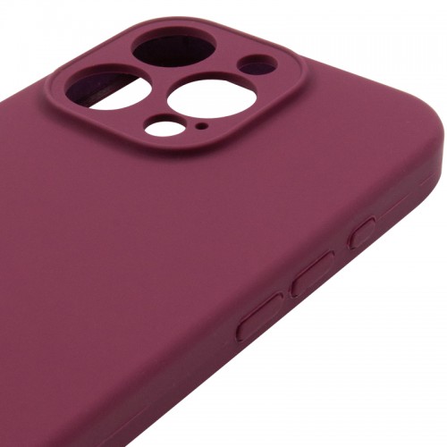 Чехол Silk Full Camera Protective (AA) NO LOGO для Apple iPhone 16 Pro (6.3") Бордовый / Plum