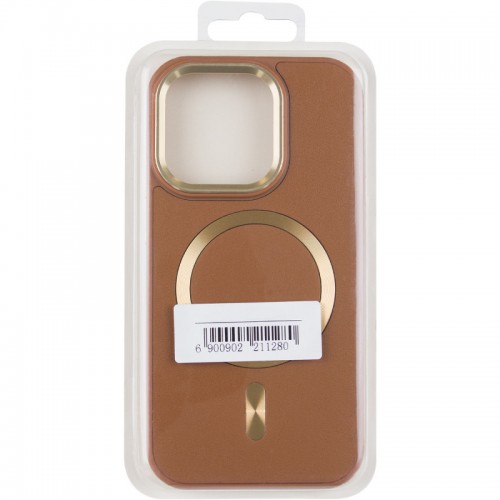 Шкіряний чохол SnapCase with MagSafe для Apple iPhone 16 Pro (6.3") Brown