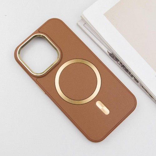 Шкіряний чохол SnapCase with MagSafe для Apple iPhone 16 Pro (6.3") Brown