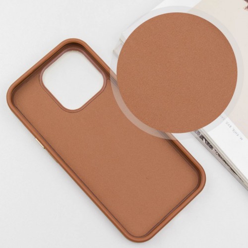 Шкіряний чохол SnapCase with MagSafe для Apple iPhone 16 Pro (6.3") Brown