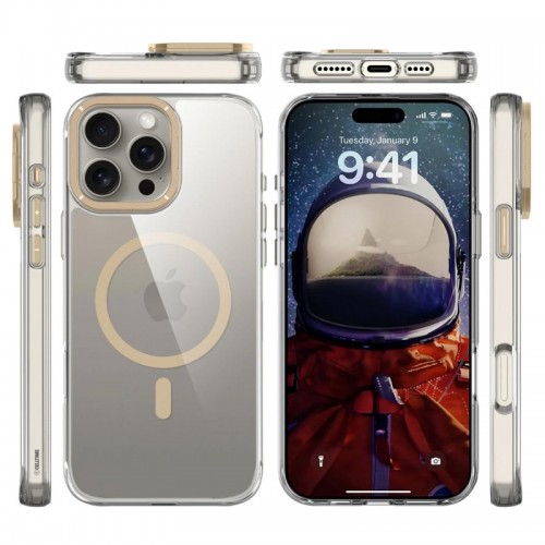 Чохол TPU Space Case Apex with MagSafe для Apple iPhone 16 Pro Max (6.9") Gold