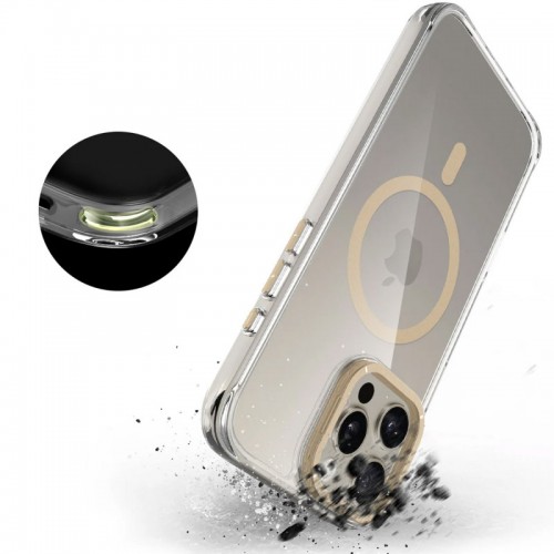 Чохол TPU Space Case Apex with MagSafe для Apple iPhone 16 Pro Max (6.9") Gold