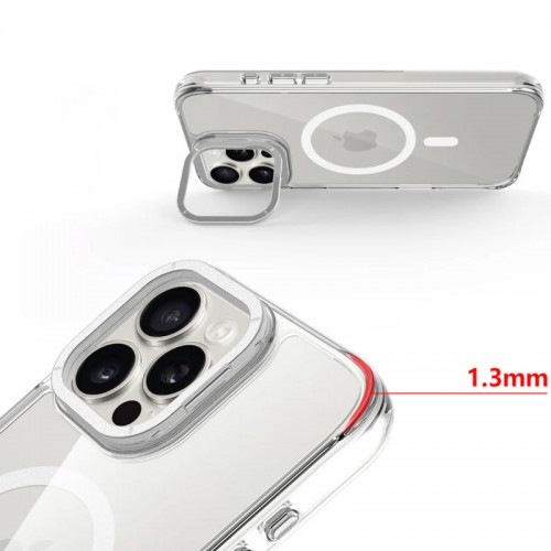 Чохол TPU Space Case Apex with MagSafe для Apple iPhone 16 Pro Max (6.9") Silver