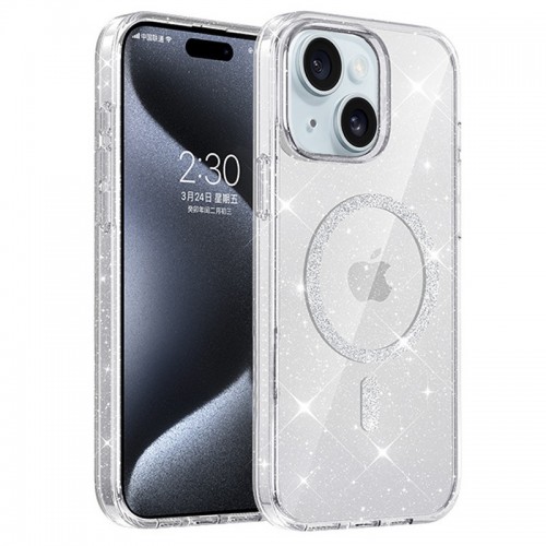 Чохол TPU Eclipse Sparkle Magnetic Fit для Apple iPhone 14 / 13 (6.1") Clear