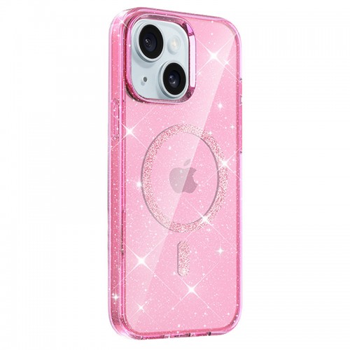Чохол TPU Eclipse Sparkle Magnetic Fit для Apple iPhone 14 / 13 (6.1") Pink