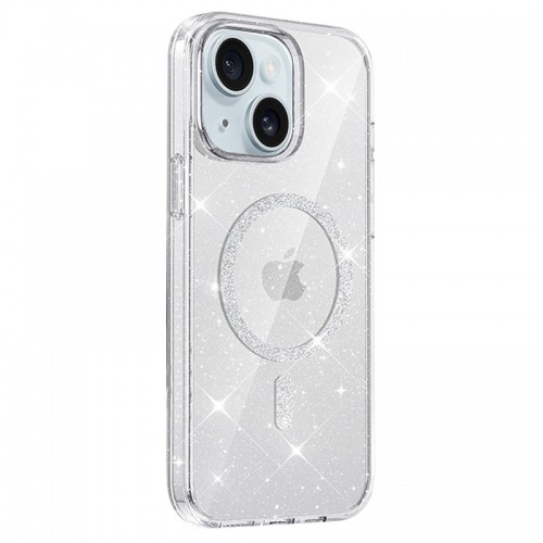 Чохол TPU Eclipse Sparkle Magnetic Fit для Apple iPhone 15 (6.1") Clear