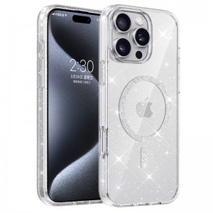 Чохол TPU Eclipse Sparkle Magnetic Fit для Apple iPhone 16 Pro (6.3") Clear