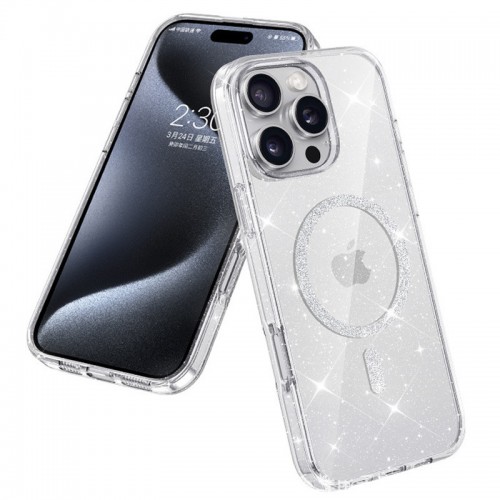 Чохол TPU Eclipse Sparkle Magnetic Fit для Apple iPhone 16 Pro (6.3") Clear