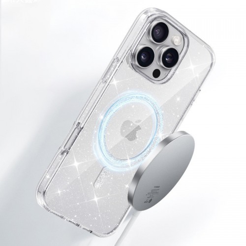 Чохол TPU Eclipse Sparkle Magnetic Fit для Apple iPhone 16 Pro (6.3") Clear