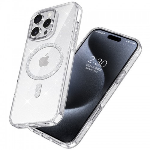 Чохол TPU Eclipse Sparkle Magnetic Fit для Apple iPhone 16 Pro (6.3") Clear