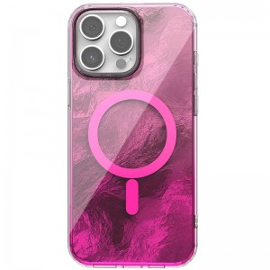 Чохол TPU Shiny Mountain Magnetic Fit для Apple iPhone 15 Pro Max (6.7") Pink