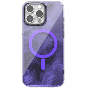 Чохол TPU Shiny Mountain Magnetic Fit для Apple iPhone 15 Pro Max (6.7") Purple
