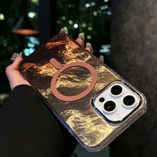 Чохол TPU Shiny Mountain Magnetic Fit для Apple iPhone 16 Pro (6.3") Chocolate