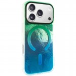 Чохол TPU Shiny Mountain Magnetic Fit для Apple iPhone 17 Pro Max (6.9") Green / Blue